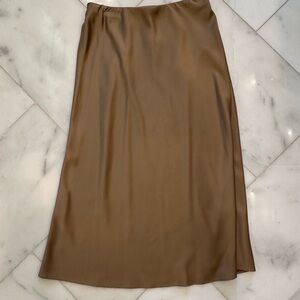 J Crew- Satin Elegant Brown Women's Skirt